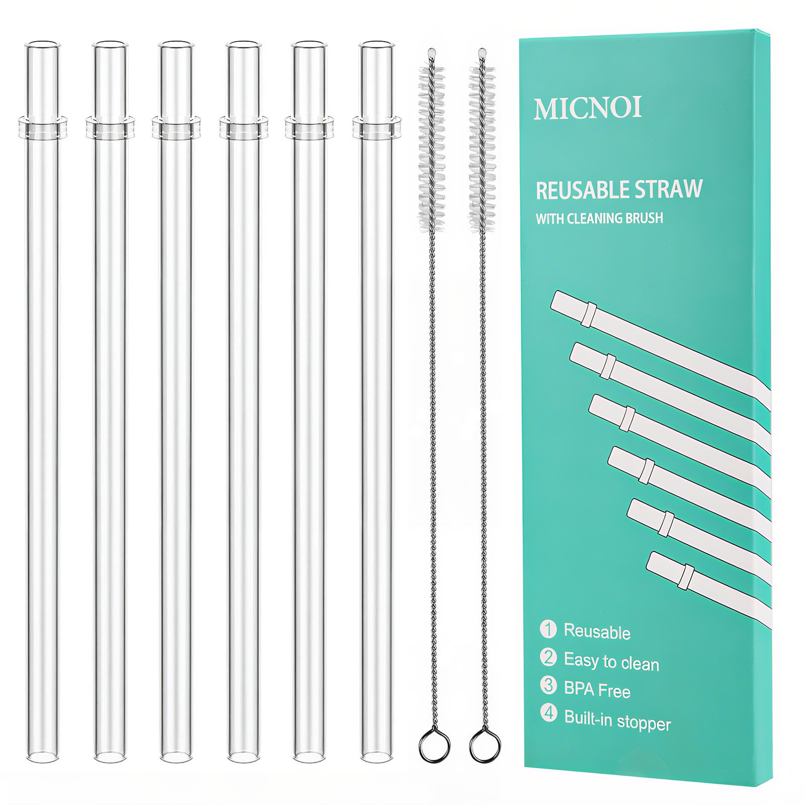 MICNOI Reusable Tumbler Straw 官方图片